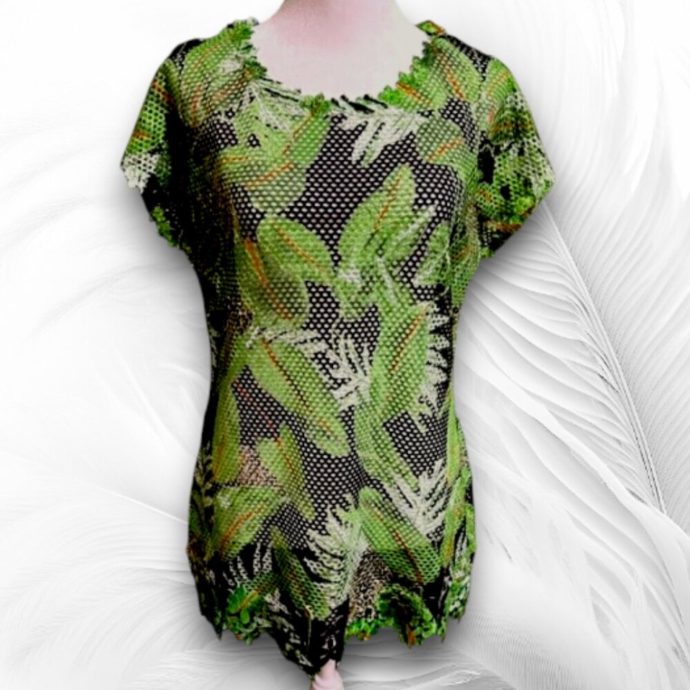Mini Tropical Fantasy Women Dress Beach Size S